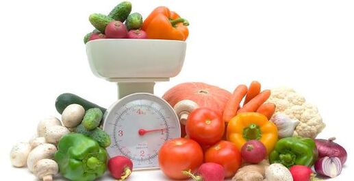 Peser les légumes dans le diabète